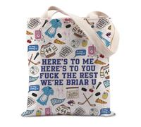 Here's To Me Briar U Tote Bag Hockey Romance Book Lovers Gift Bookish Gift