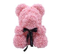 heresell Artificial Bear Soap Foam Handmade Odorless Bear -flower Bear Cute Soap Roses Bear For Valentine's Day Day Pregnant Woman 25 X 15 X 15cm