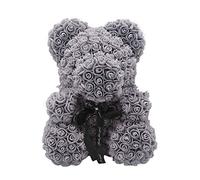 heresell Artificial Bear Soap Foam Handmade Odorless Bear -flower Bear Cute Soap Roses Bear For Valentine's Day Day Pregnant Woman 25 X 15 X 15cm