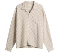 Heresy Men's Trellis Revere Shirt Ecru Check XL