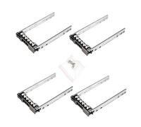 Heretom 4-PACK G176J/KG7NR/WX387 2.5INCH SATA SAS Hard Drive Caddy Tray For DELL PowerEdge R410 T410 R420 T420 R430 T320 T620 T630 R710 R720 R730 Screws Included