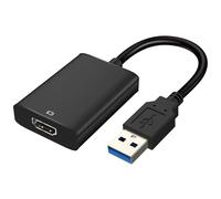 Herfair USB to HD Adapter for Monitor,Type 3.0/2.0 to HD Cable Converter 1080P Connector Output for Computer Laptop Desktop with Multiple Windows 11/10/8.1/8/7(Need to Install Driver)