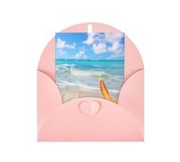 HerfsT Greeting Cards Starfish Seashell Ocean Beach Printed Blank Cards With Envelopes Funny Thank You Cards For All Occasions Birthday Thank You Wedding And More 4 X 6 Inch