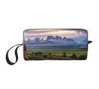 HerfsT Makeup Bag for Women 3D Bald Eagle Large Capacity Cosmetic Bags Portable Toiletry Bag Travel Storage, Landscape National Park, One Size
