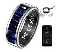 HERFST Smart Ring for Women and Men, More Sports Modes, Health Tracker Ring,Multiple Data Monitoring Functions, Sleep & Step, Counting Function and Caller ID,Fitness Ring. (2026Silver, 12#)
