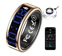 HERFST Smart Ring for Women and Men, More Sports Modes, Health Tracker Ring,Multiple Data Monitoring Functions, Sleep & Step, Counting Function and Caller ID,Fitness Ring. (2026Rose Gold, 12#)
