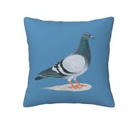 HerfsT Throw Pillow Cases Pigeon Printed Square Pillowcase Soft Durable Decorative Cushion Cover for Couch Bed Sofa Bedroom 18"X18"