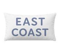 HERHOME Light Blue White East Coast-Velvet Bed Decorative Throw Pillow Covers 12x20 Inch, Bedroom Cushion Cases for Home Bed Couch Sofa XHP-363-12
