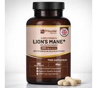 Hericium Erinaceus Lion's Mane 4000mg 120 Tablets B1 B6 B12 UK Supplement