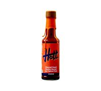 Heriot Hott Charred Peach Hot Sauce - Vegan, Medium Heat (5/10), Smoky & Fruity with Spiced Rum - 150ml Bottle