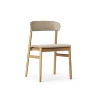 Herit Dining Chair Leather Upholstered Oak/Sand