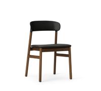 Herit Dining Chair Leather Upholstered Smoked Oak/Black