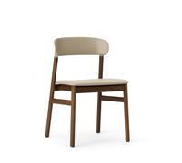 Herit Dining Chair Leather Upholstered Smoked Oak/Sand