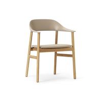 Herit Dining Chair w. Armrest Upholstered Oak/Sand