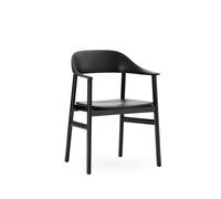 Herit Dining Chair w. Armrests Black Oak