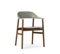 Herit Dining Chair w. Armrests Smoked Oak/Dusty Green