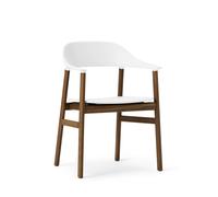 Herit Dining Chair w. Armrests Smoked Oak/White