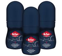 (Heritage) 3 x 50ml Lee Cooper Anti-perspirant Roll On Deodorant