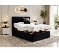 Heritage Adjustable Mobility Bed With Mattress & Drawers Black