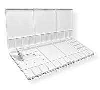 Heritage Arts Folding Plastic 10x5in Painting Palette, 33 Compartments, Solvent Resistant, Art-Palettes, Pack of 1