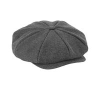 Heritage Baker Boy Cap Beechfield Charcoal L/XL
