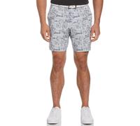 Heritage Beach Club Print 8" Golf Shorts In Gray Dawn