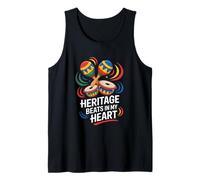 Heritage Beats in My Heart Latin Percussion Pride Tank Top