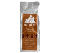 HERITAGE Blend, 4 x 250g Real Turkish Coffee by Ozerlat | 100% Brazil Arabica Beans | Finely Ground Premium Artisan Blend