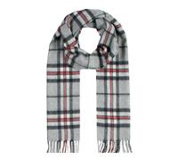 Heritage Bold Check Cashmere Scarf with Tassels and Gift Box - SILVER / ONE