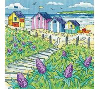 Heritage BSSS1521-A Counted Cross Stitch Kit Aida Sea Holly Shore 20.5x20.5cm