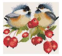 Heritage counted cross stitch kit evenweave fabric "Berry Chick-chat (L)", VPBE7