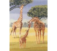 Heritage counted cross stitch kit evenweave fabric "Giraffes (L)", PGGI1023-E, 2