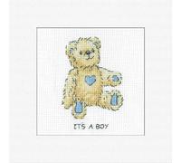Heritage counted cross stitch kit "Greeting Card Its a Boy (A)", GCTB1715, 14,5x
