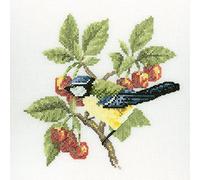Heritage Crafts Blue Tit - Counted Cross Stitch Kit - Aida