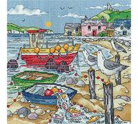 Heritage Crafts Cross Stitch Kit - Bay Watching by Karen Carter - Aida