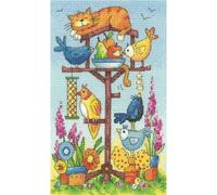 Heritage Crafts Cross Stitch Kit - Bird Table