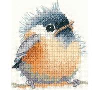 Heritage Crafts Cross Stitch Kit - Chickadee - Aida - Little Friends
