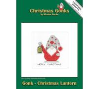 Heritage Crafts Cross Stitch Kit - Christmas Card, Gonk - Christmas Lantern