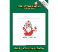 Heritage Crafts Cross Stitch Kit - Christmas Card, Gonk - Christmas Robin