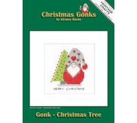 Heritage Crafts Cross Stitch Kit - Christmas Card, Gonk - Christmas Tree