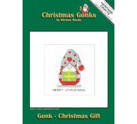Heritage Crafts Cross Stitch Kit - Christmas Card, Gonk - Gift