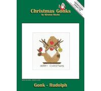 Heritage Crafts Cross Stitch Kit - Christmas Card, Gonk - Rudolph - Kirsten Roche
