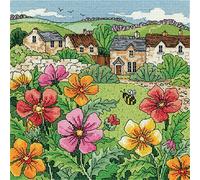 Heritage Crafts Farming Village Counted Cross Stitch Kit