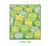 Heritage Crafts Cross Stitch Kit - Kiss Me - 14 Count Aida