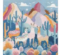 Heritage Crafts Cross Stitch Kit - Llama Drama (Aida) - Mel's Stitches