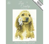 Heritage Crafts Cross Stitch Kit - Daisy Cocket Spaniel (Aida) Love Country - Cocker Spaniel Cross Stitch Kit