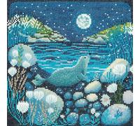 Heritage Crafts Cross Stitch Kit - Moonlit Bay (Aida)