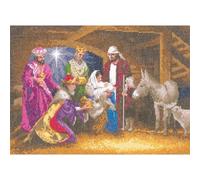 Heritage Crafts Cross Stitch Kit - Nativity - 14 Count Aida