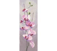Heritage Crafts Cross Stitch Kit - Orchid Panel - John Clayton - Evenweave