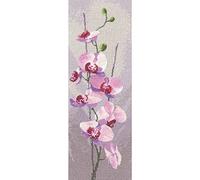 Heritage Crafts Cross Stitch Kit - Orchid Panel - John Clayton - Evenweave